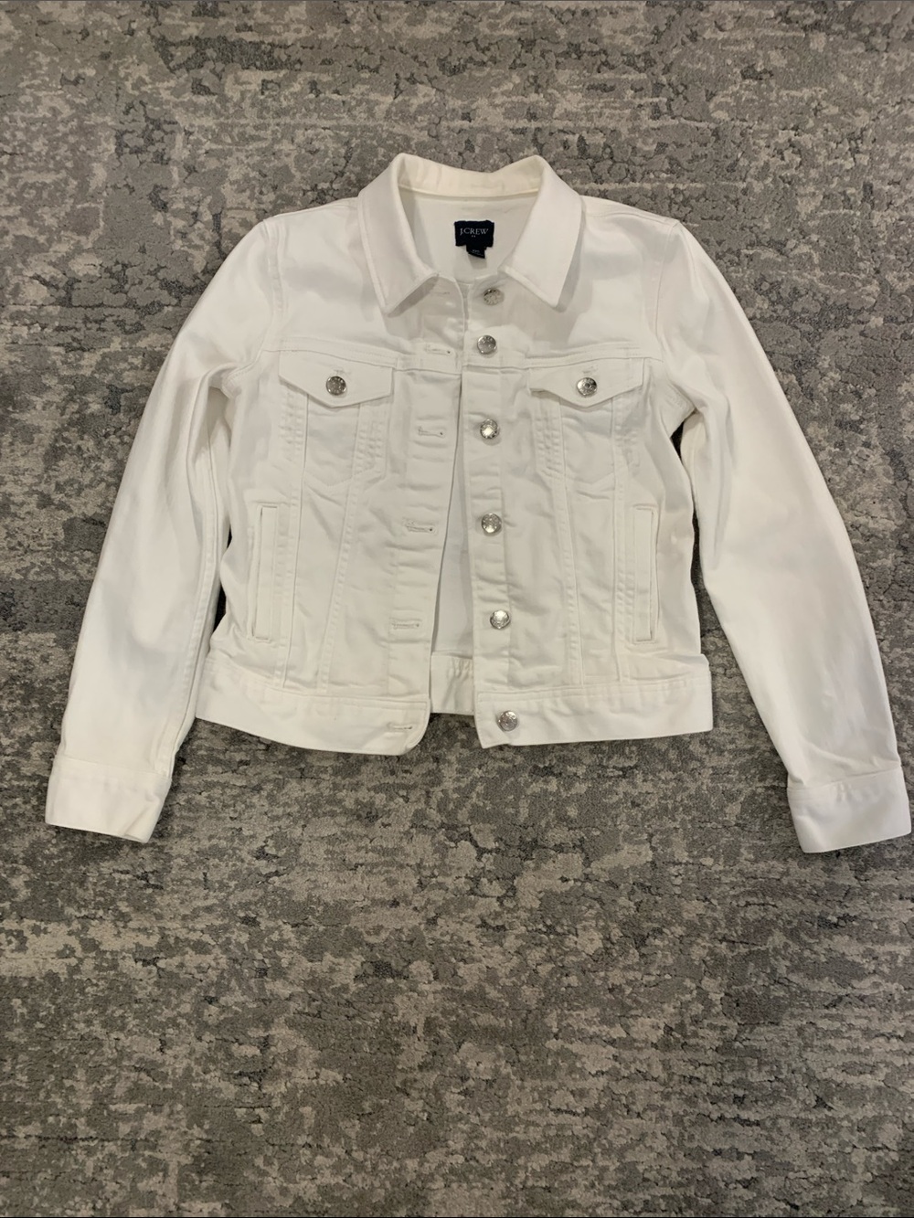 J. Crew White Denim Jacket